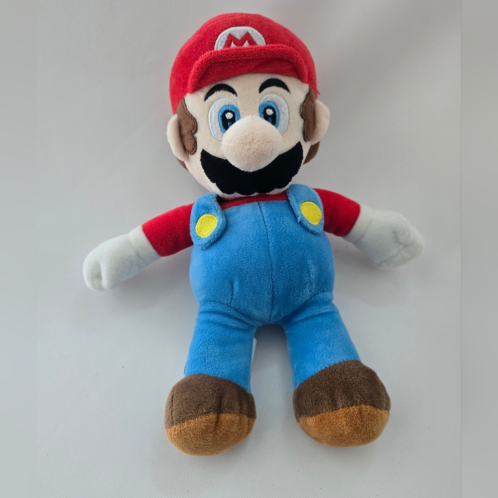 Nintendo Super Mario Plush Toy 12" Mario Stuffed Character Doll Official Nintend - Picture 2 of 5